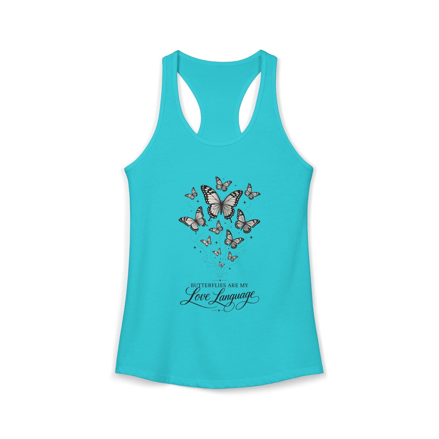 Butterflies are My Love Language Women's Racerback Tank