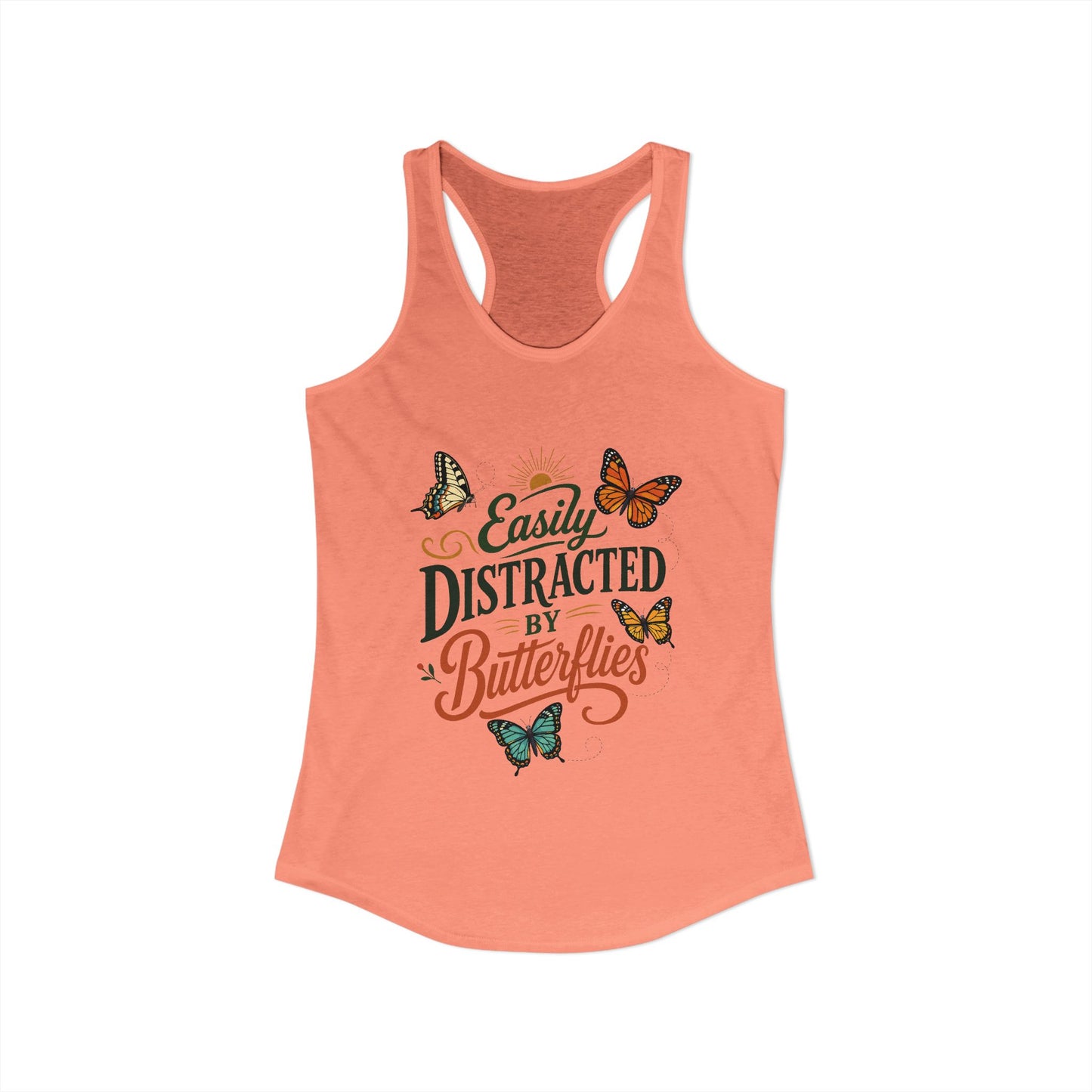 Easily Distracted by Butterflies - Women's Racerback Tank