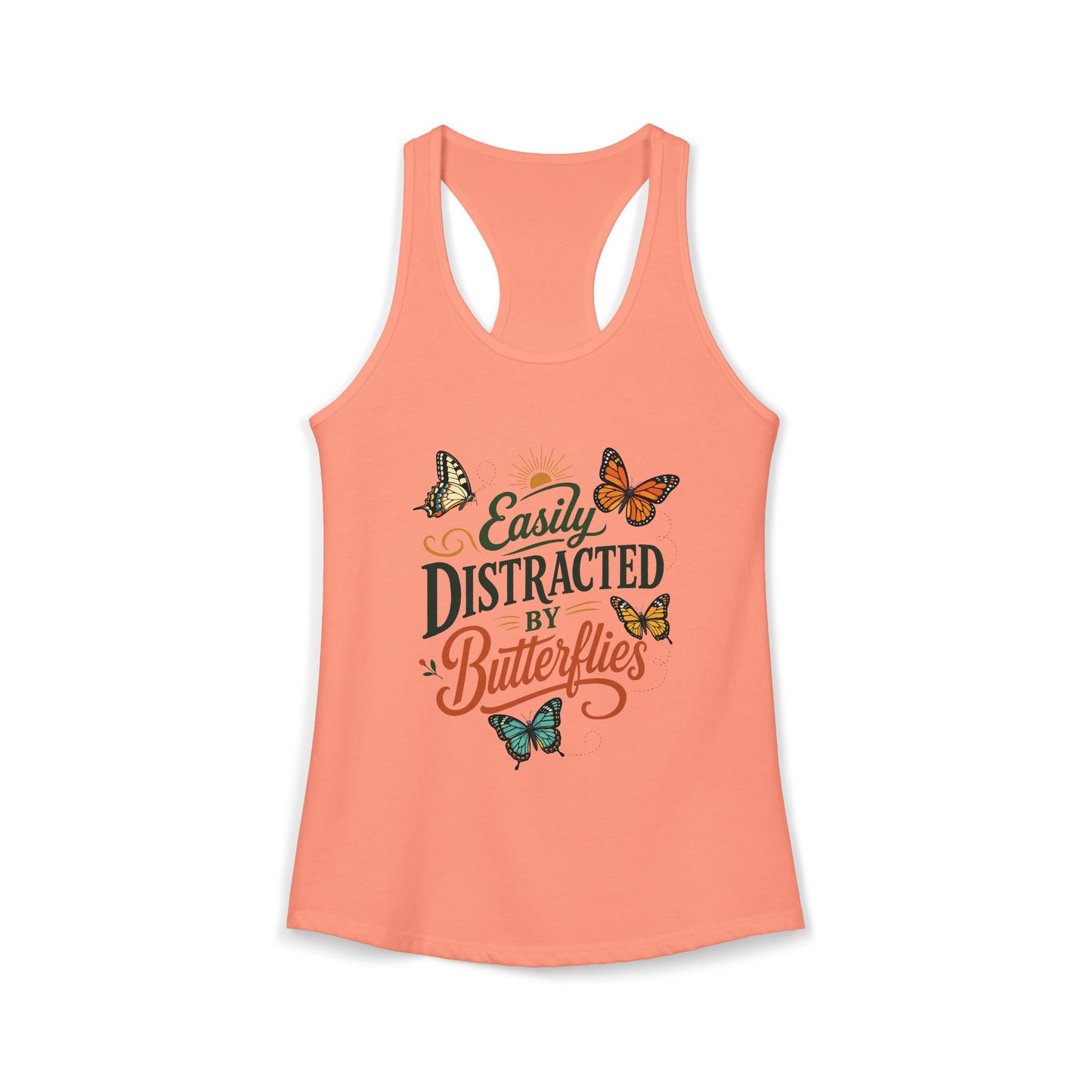 Easily Distracted by Butterflies - Women's Racerback Tank