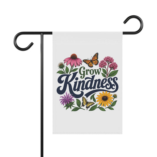 Grow Kindness Floral Decorative Yard & House Banner