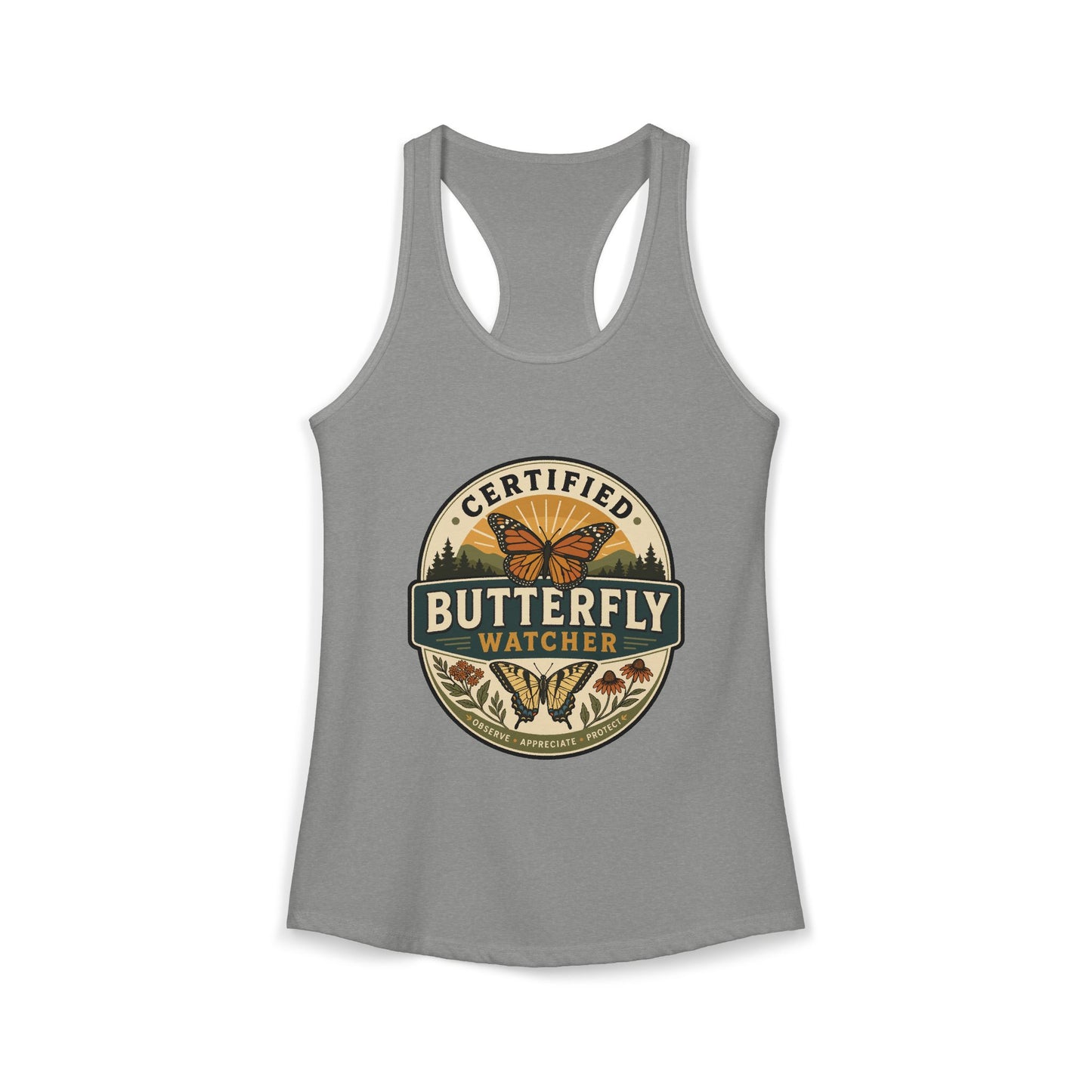 Certified Butterfly Watcher - Women's Racerback Tank