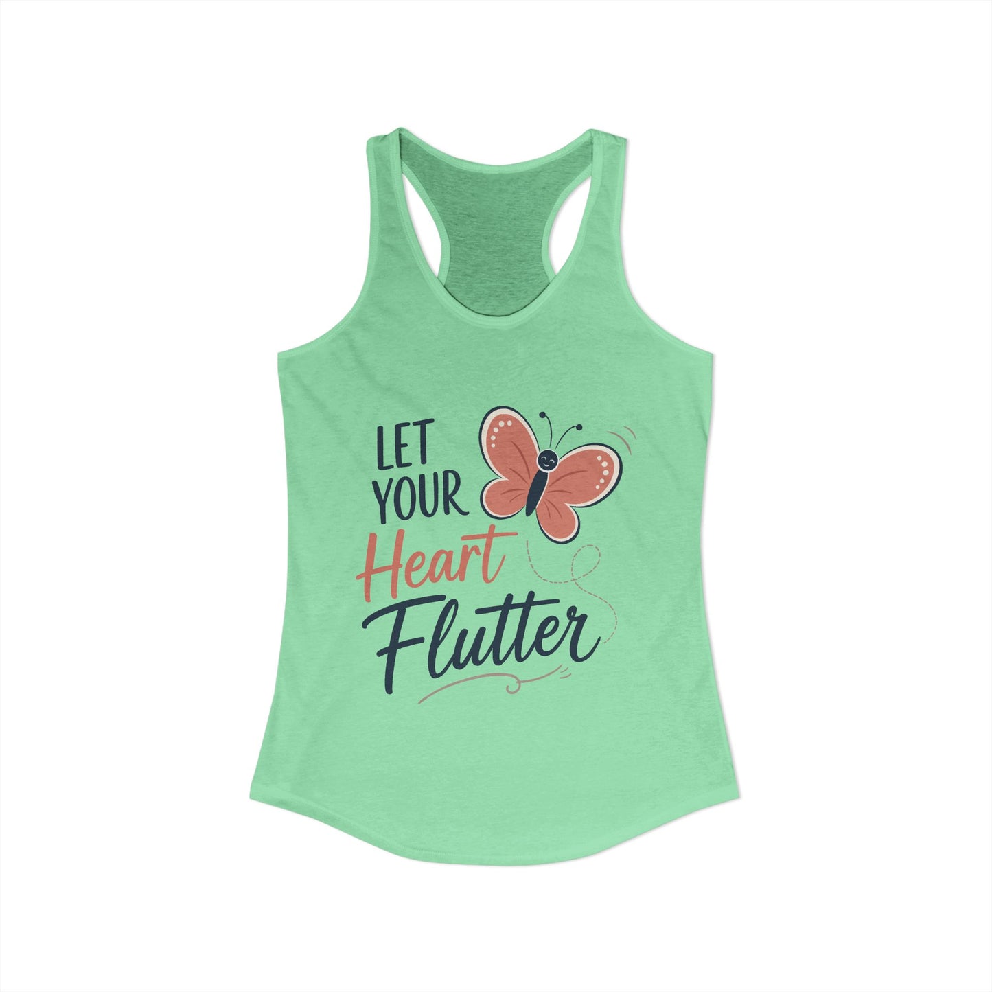 Let Your Heart Flutter Women’s Racerback Tank