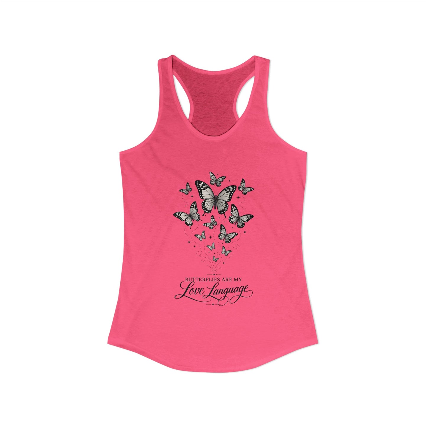 Butterflies are My Love Language Women's Racerback Tank