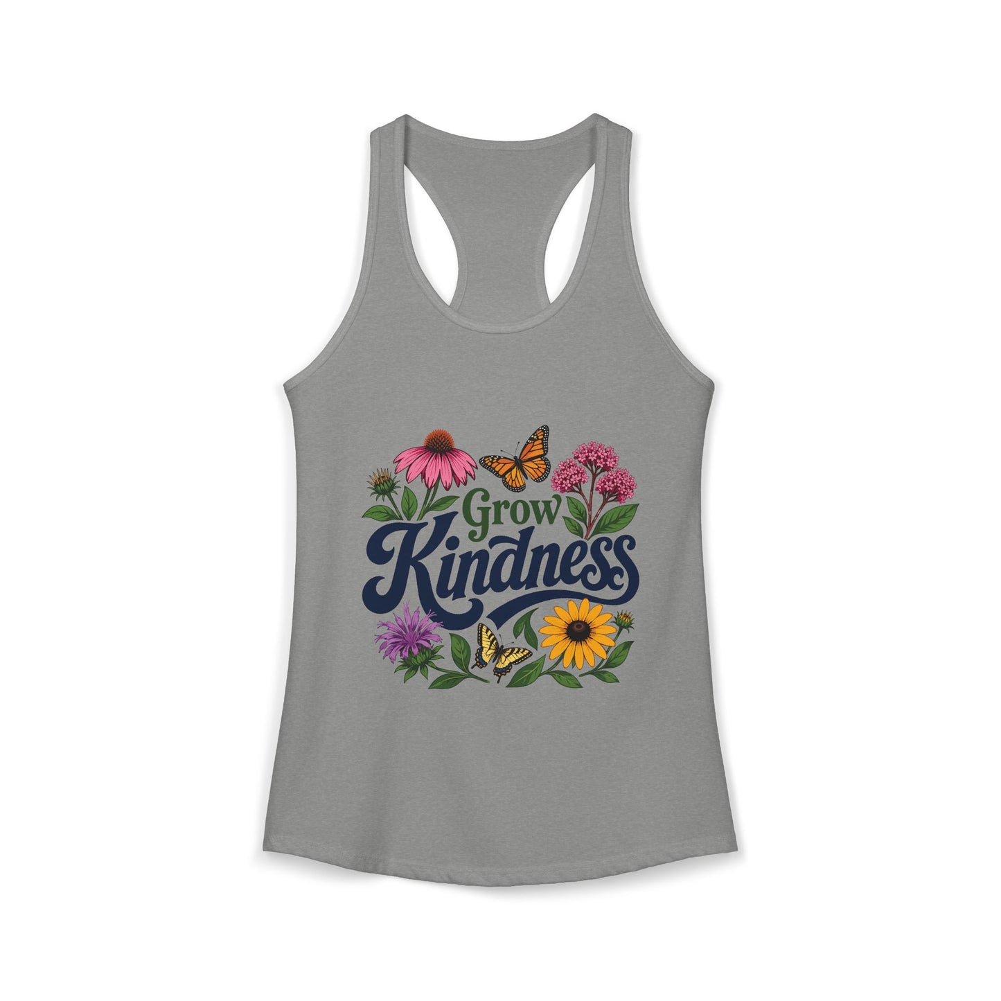 Grow Kindness Floral - Women's Racerback Tank