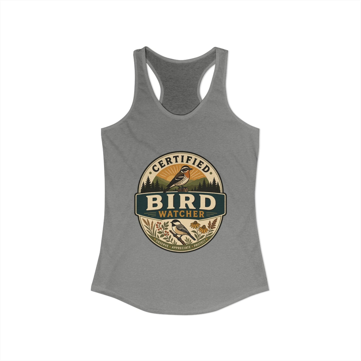 Certified Bird Watcher - Women's Racerback Tank