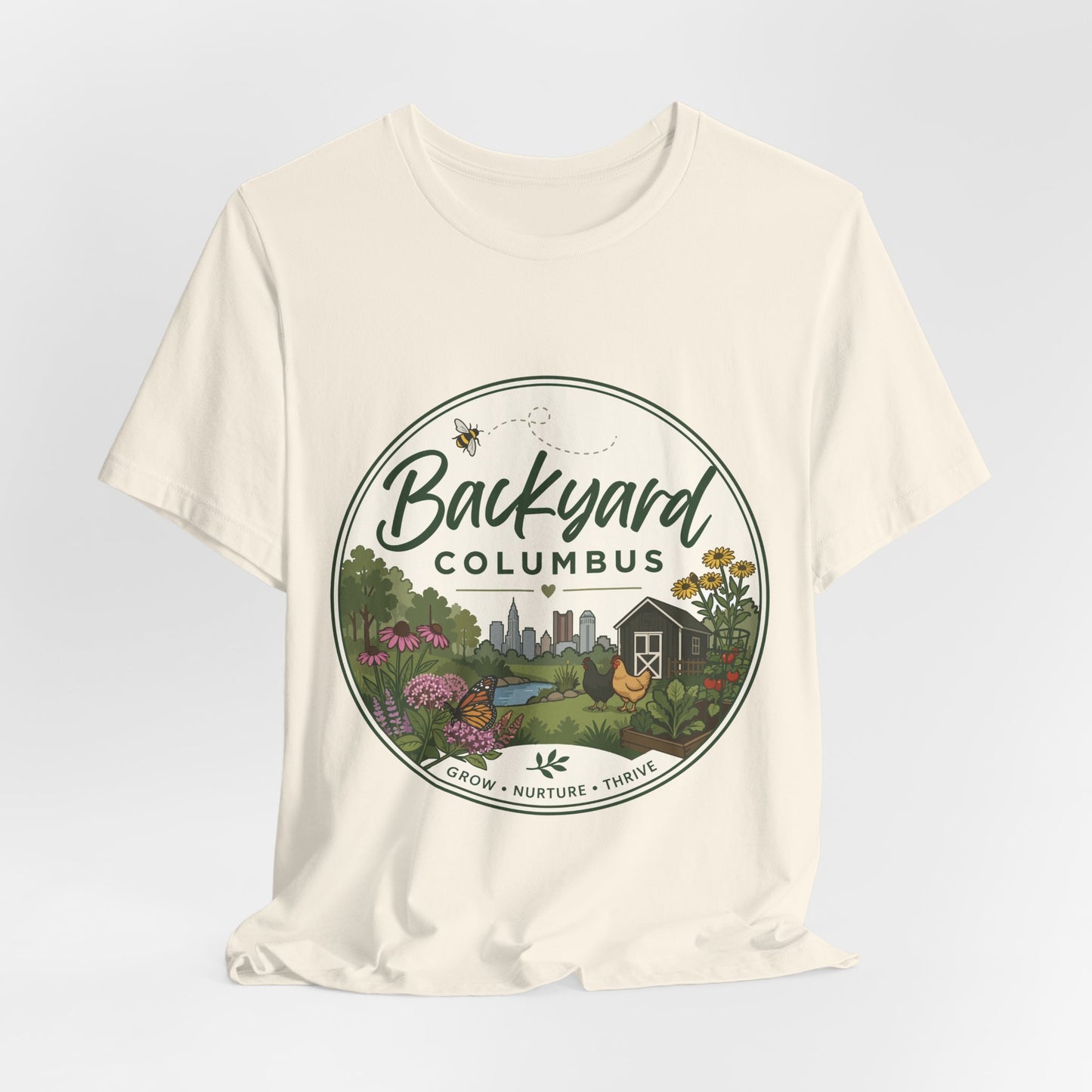 Backyard Columbus T-Shirt — Grow Nurture Thrive Garden Tee
