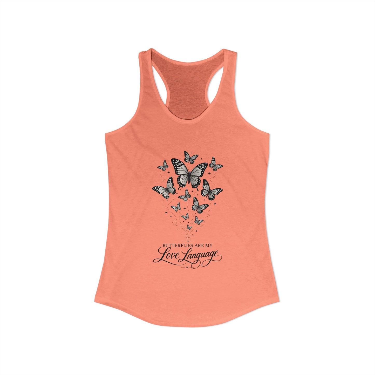 Butterflies are My Love Language Women's Racerback Tank