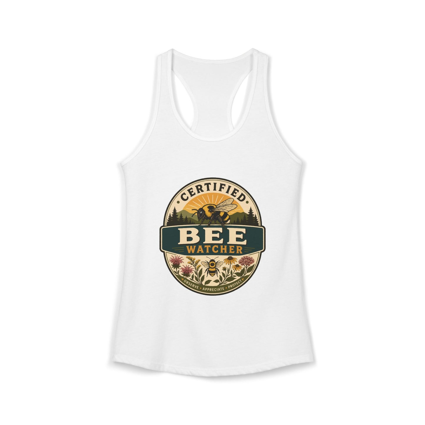 Certified Bee Watcher - Women's  Racerback Tank