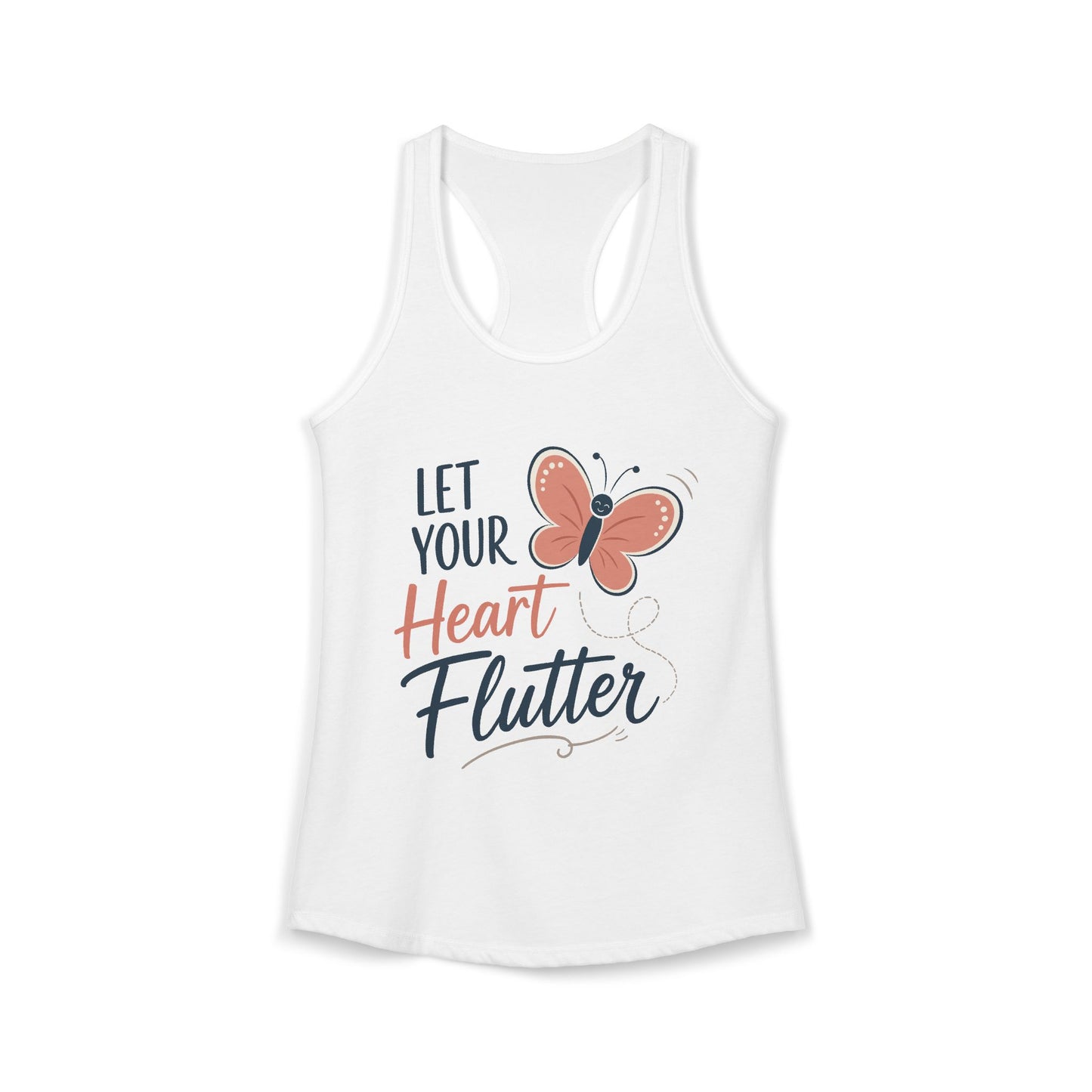 Let Your Heart Flutter Women’s Racerback Tank
