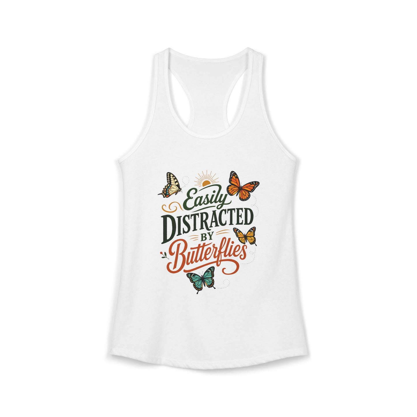 Easily Distracted by Butterflies - Women's Racerback Tank