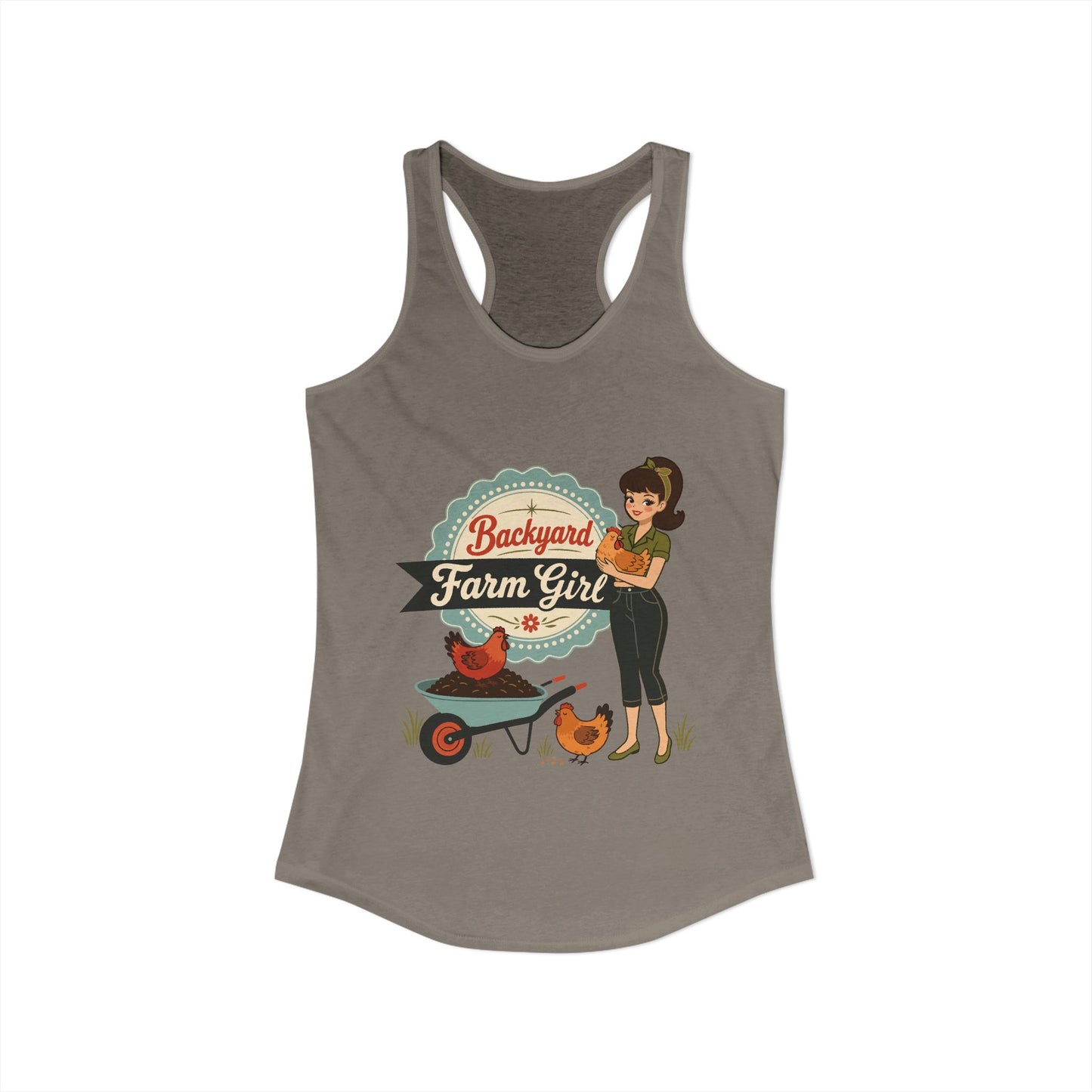 Backyard Farmgirl  - Women's Racerback Tank