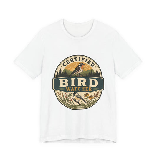 Certified Bird Watcher T-Shirt — Vintage Nature Birding Tee