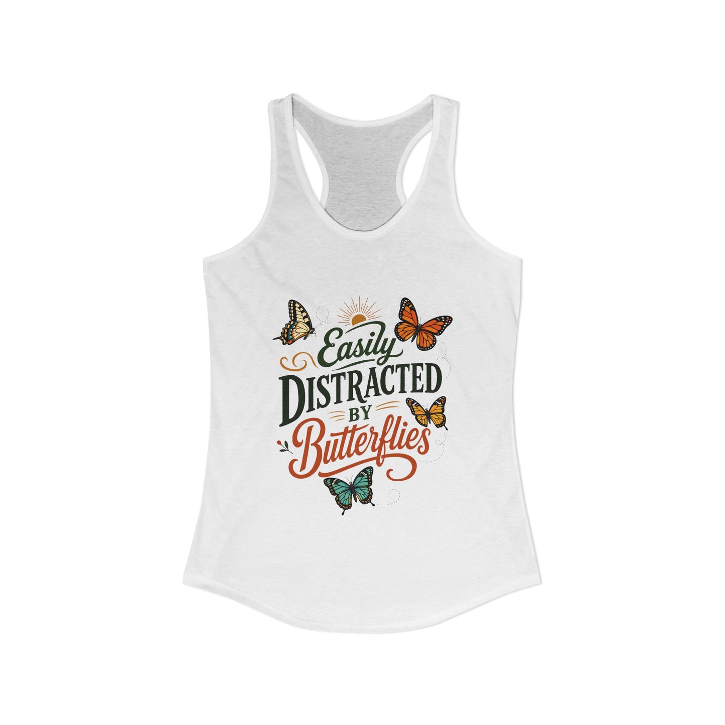 Easily Distracted by Butterflies - Women's Racerback Tank