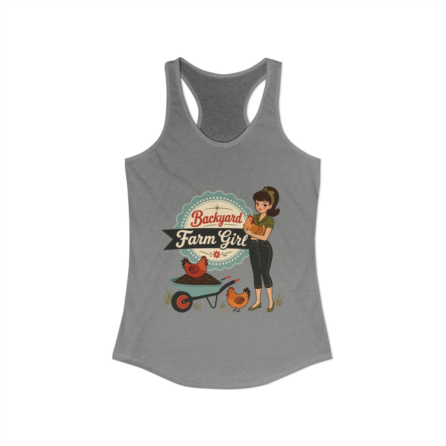 Backyard Farmgirl  - Women's Racerback Tank