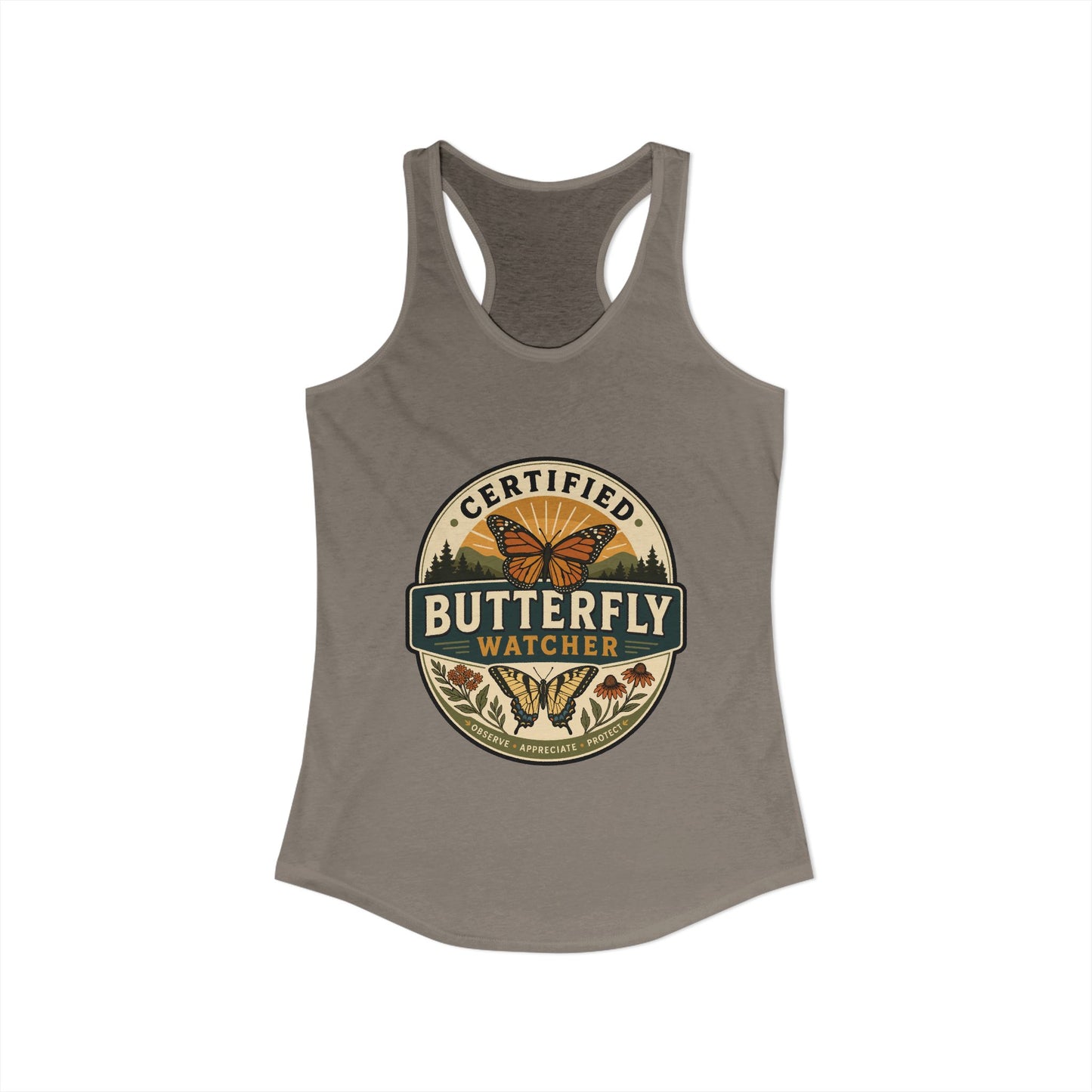 Certified Butterfly Watcher - Women's Racerback Tank
