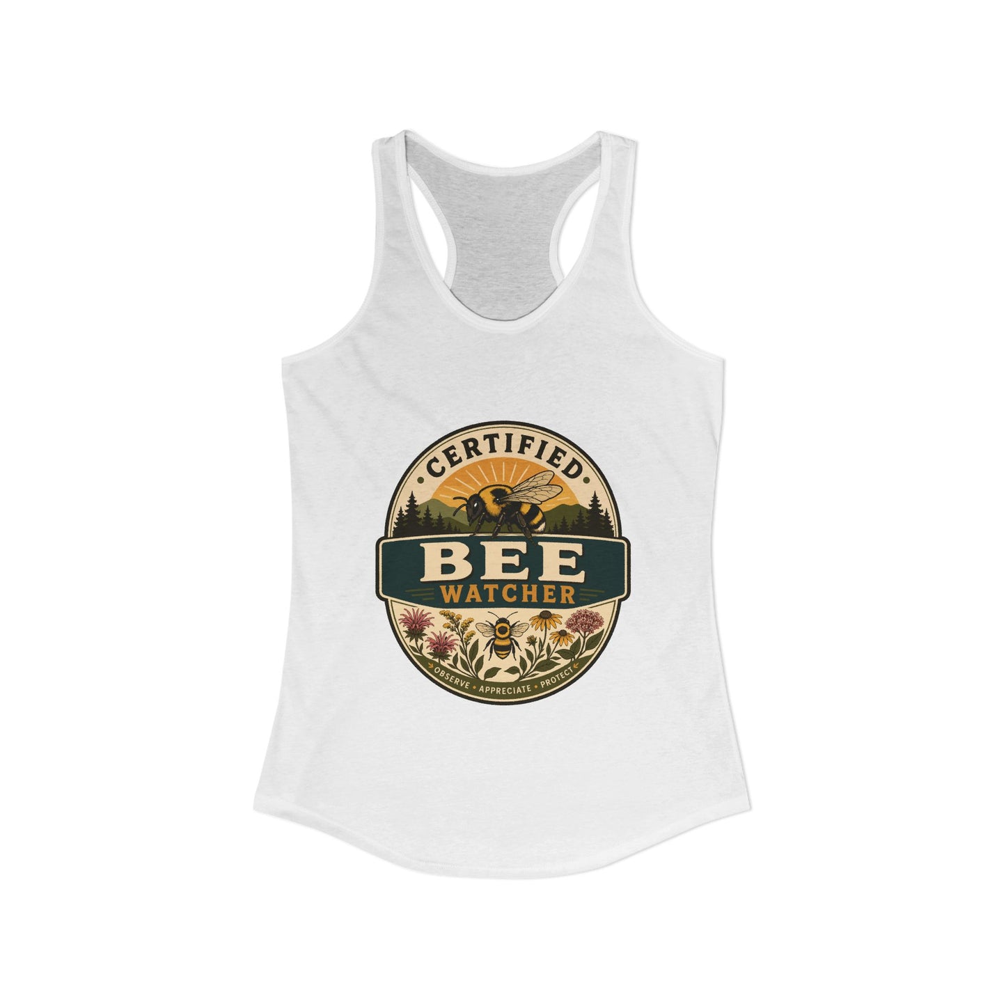 Certified Bee Watcher - Women's  Racerback Tank