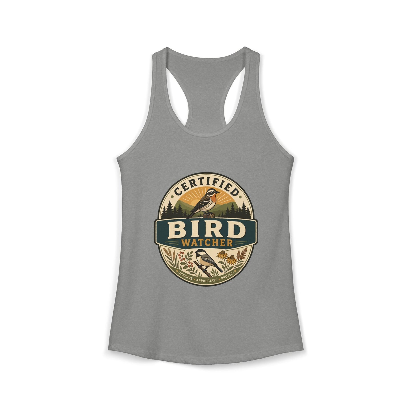 Certified Bird Watcher - Women's Racerback Tank