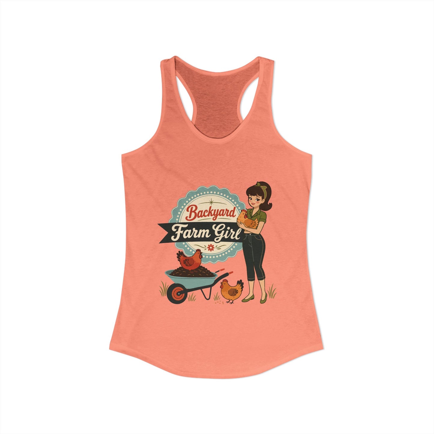 Backyard Farmgirl  - Women's Racerback Tank