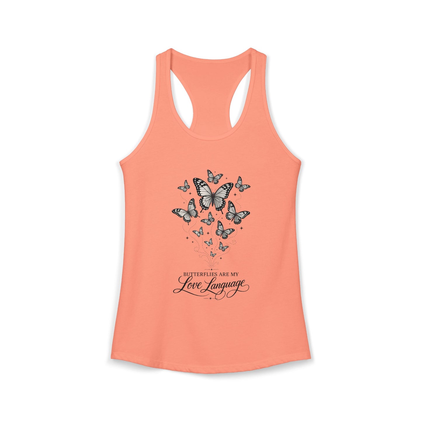 Butterflies are My Love Language Women's Racerback Tank