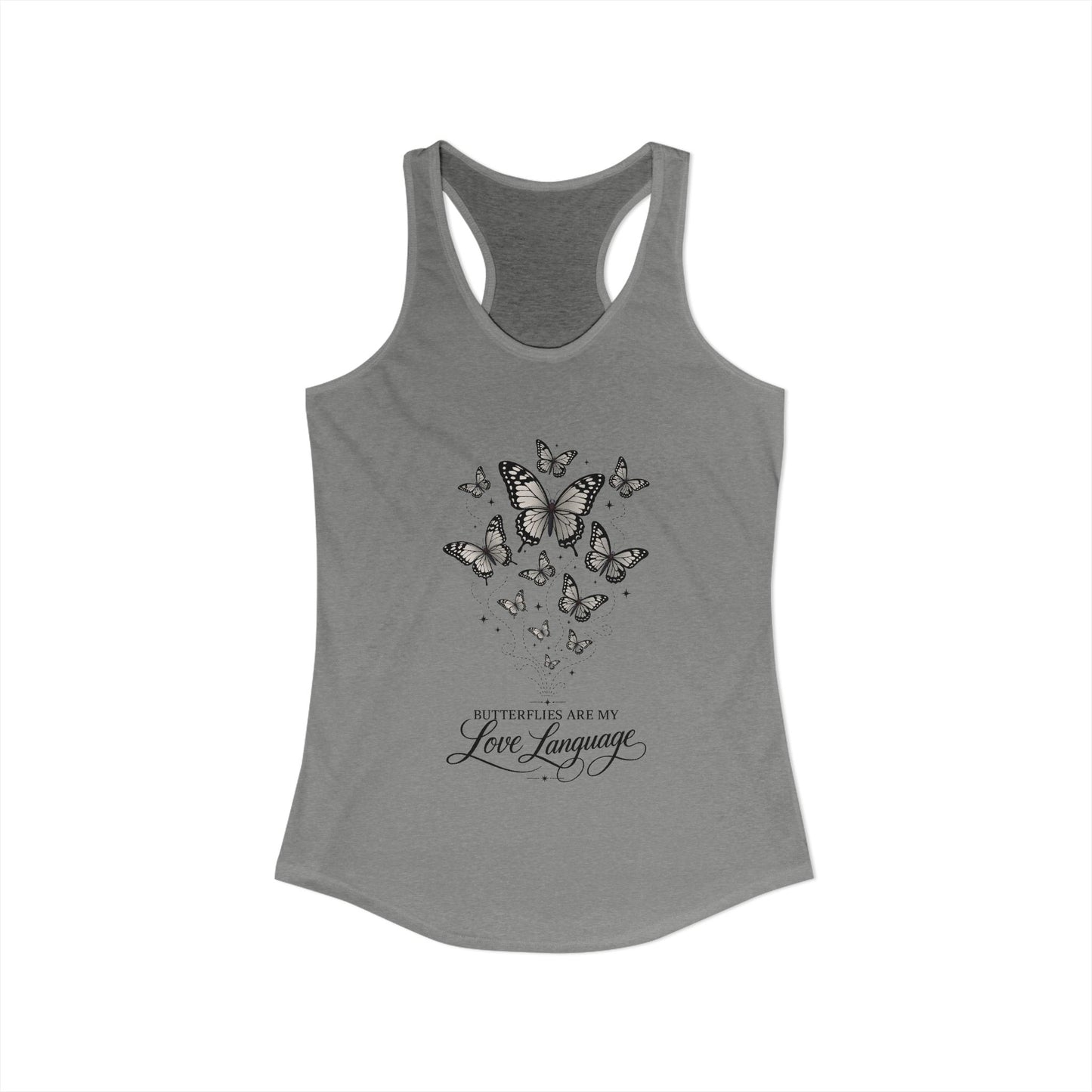 Butterflies are My Love Language Women's Racerback Tank