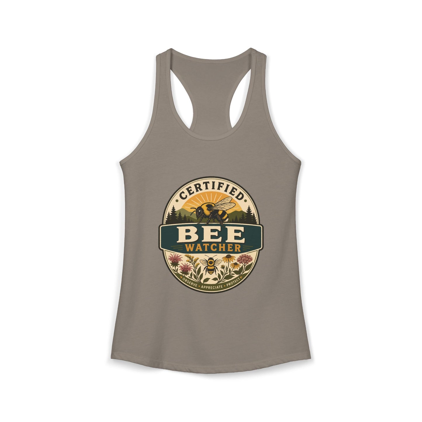 Certified Bee Watcher - Women's  Racerback Tank