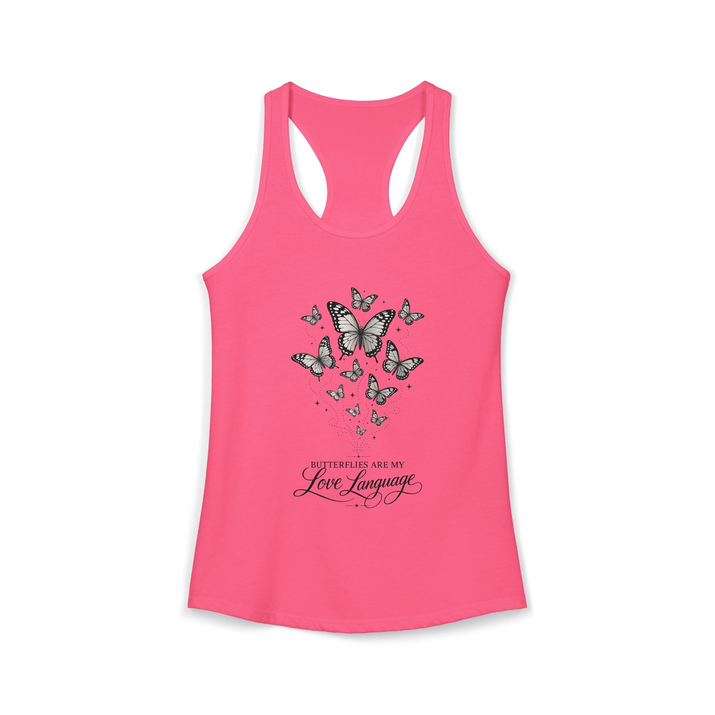 Butterflies are My Love Language Women's Racerback Tank