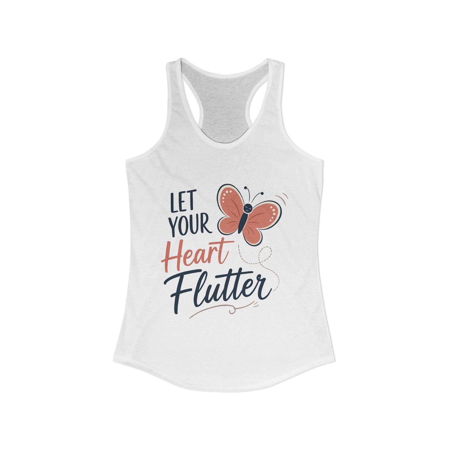 Let Your Heart Flutter Women’s Racerback Tank