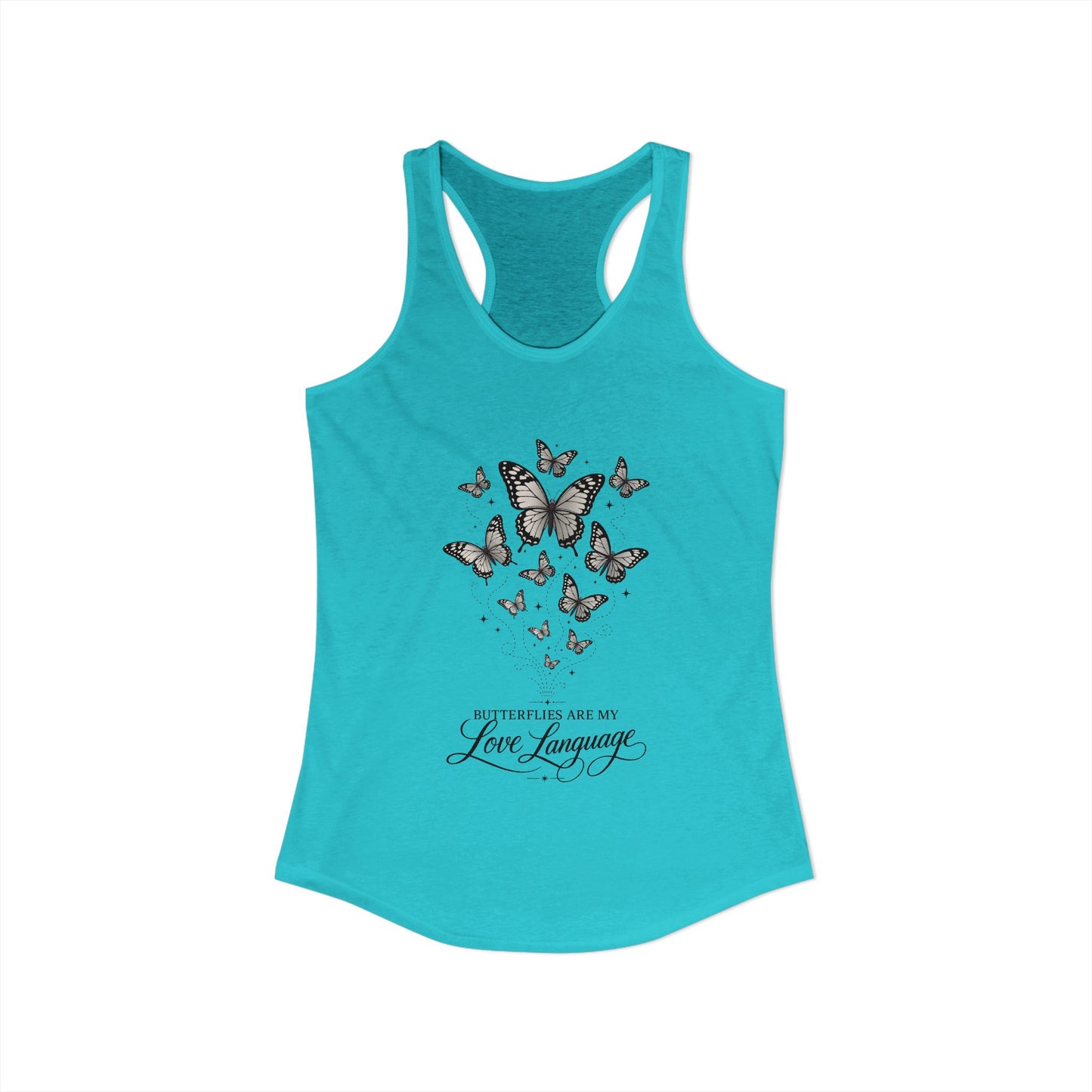 Butterflies are My Love Language Women's Racerback Tank