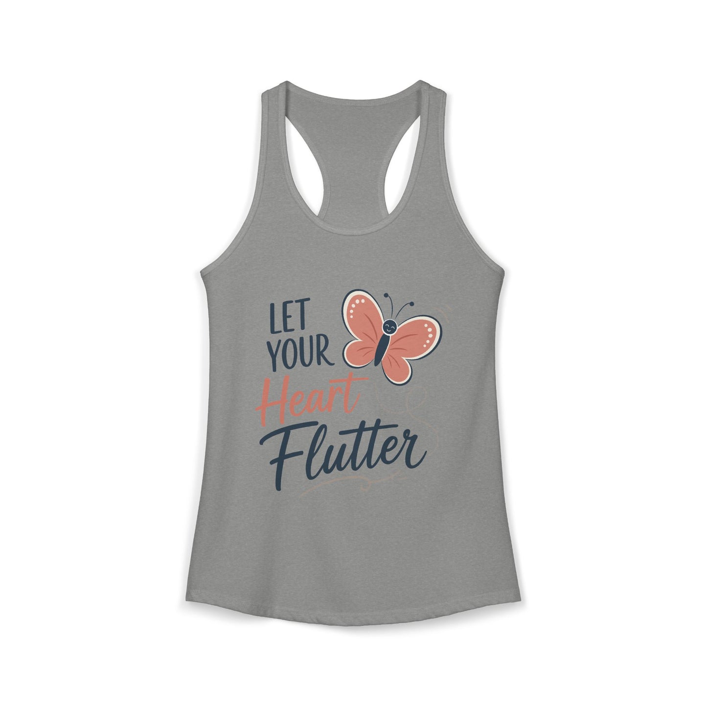 Let Your Heart Flutter Women’s Racerback Tank