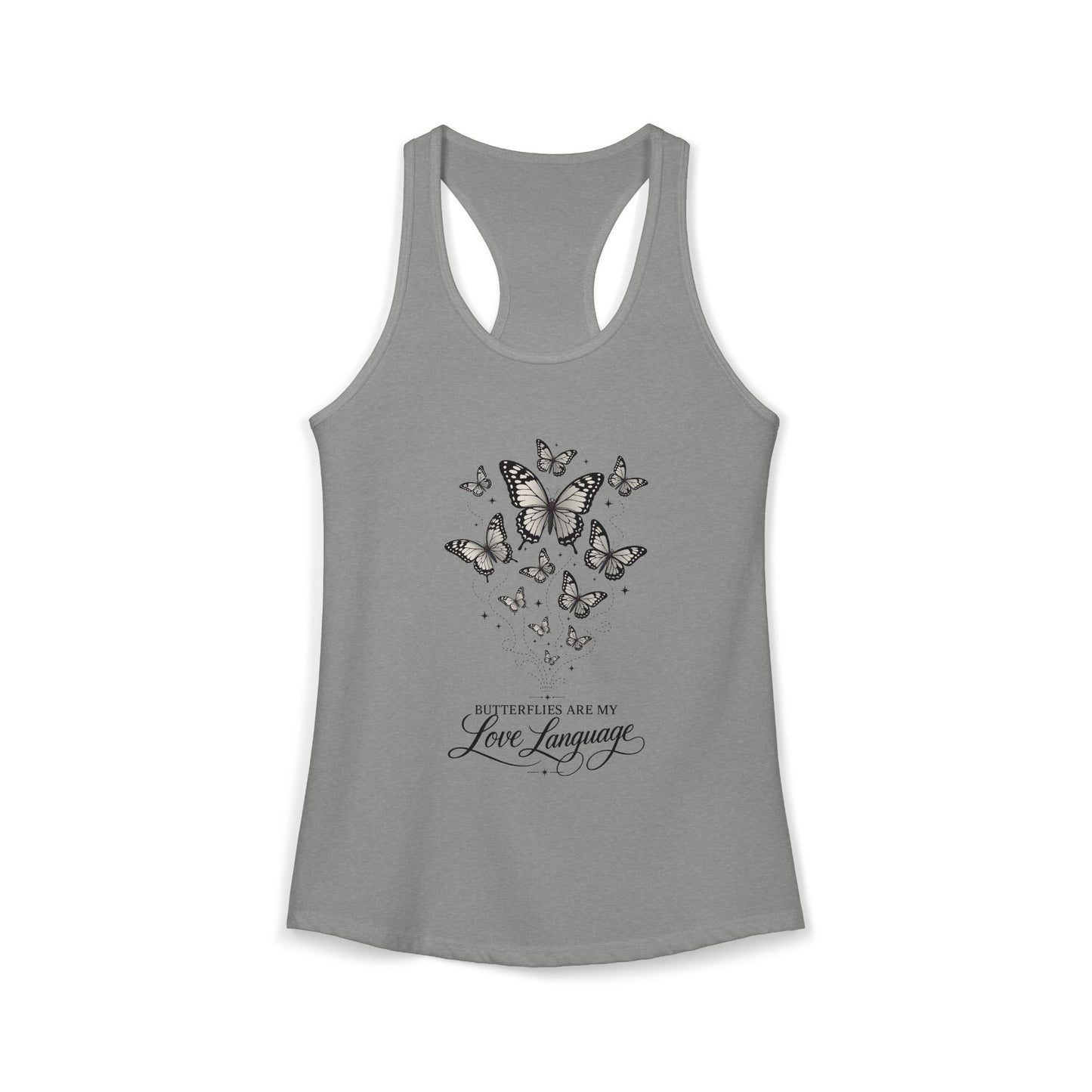 Butterflies are My Love Language Women's Racerback Tank