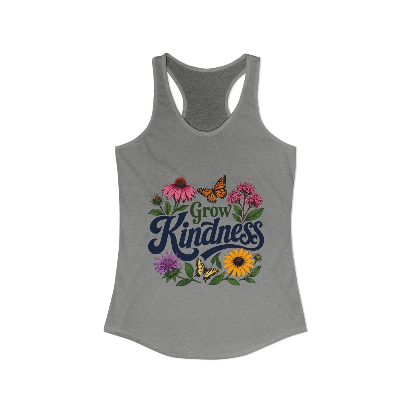 Grow Kindness Floral - Women's Racerback Tank