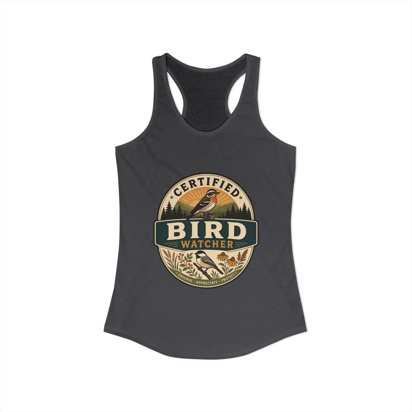 Certified Bird Watcher - Women's Racerback Tank
