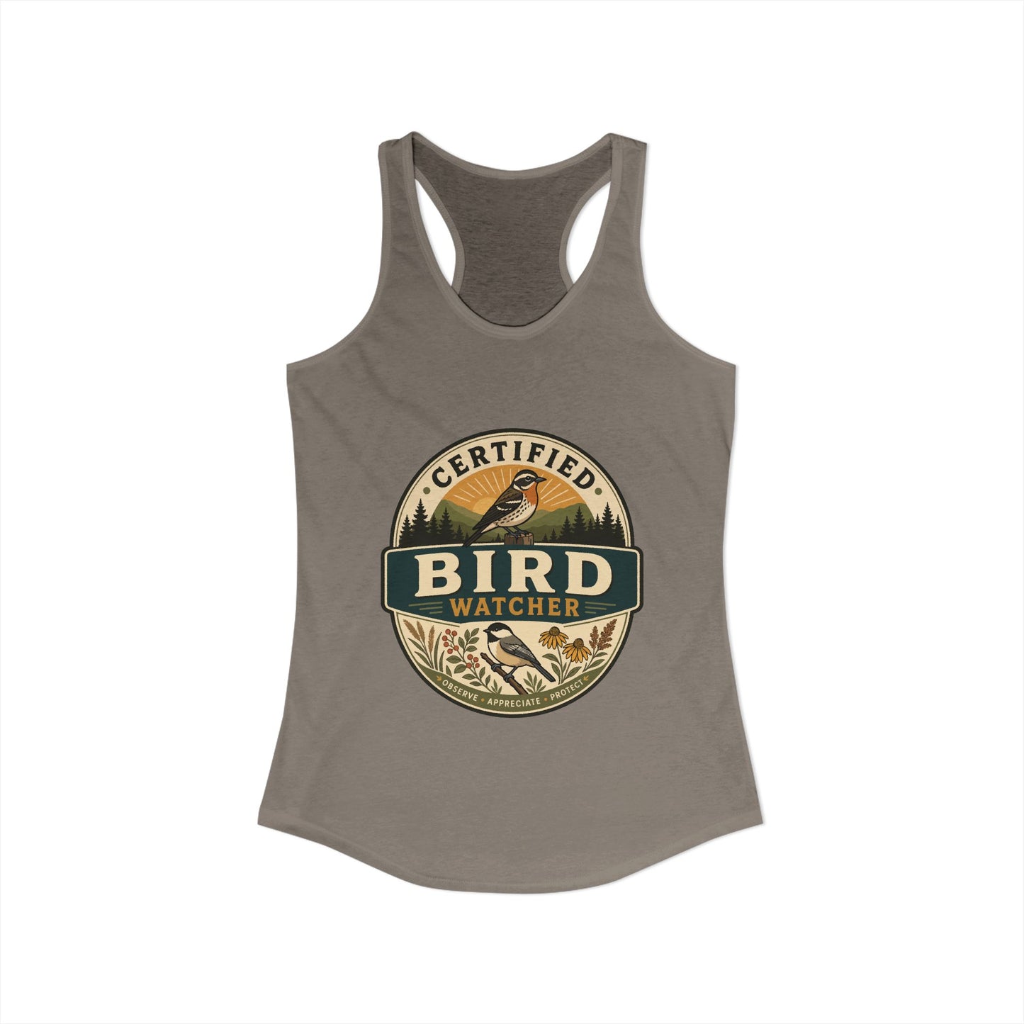 Certified Bird Watcher - Women's Racerback Tank
