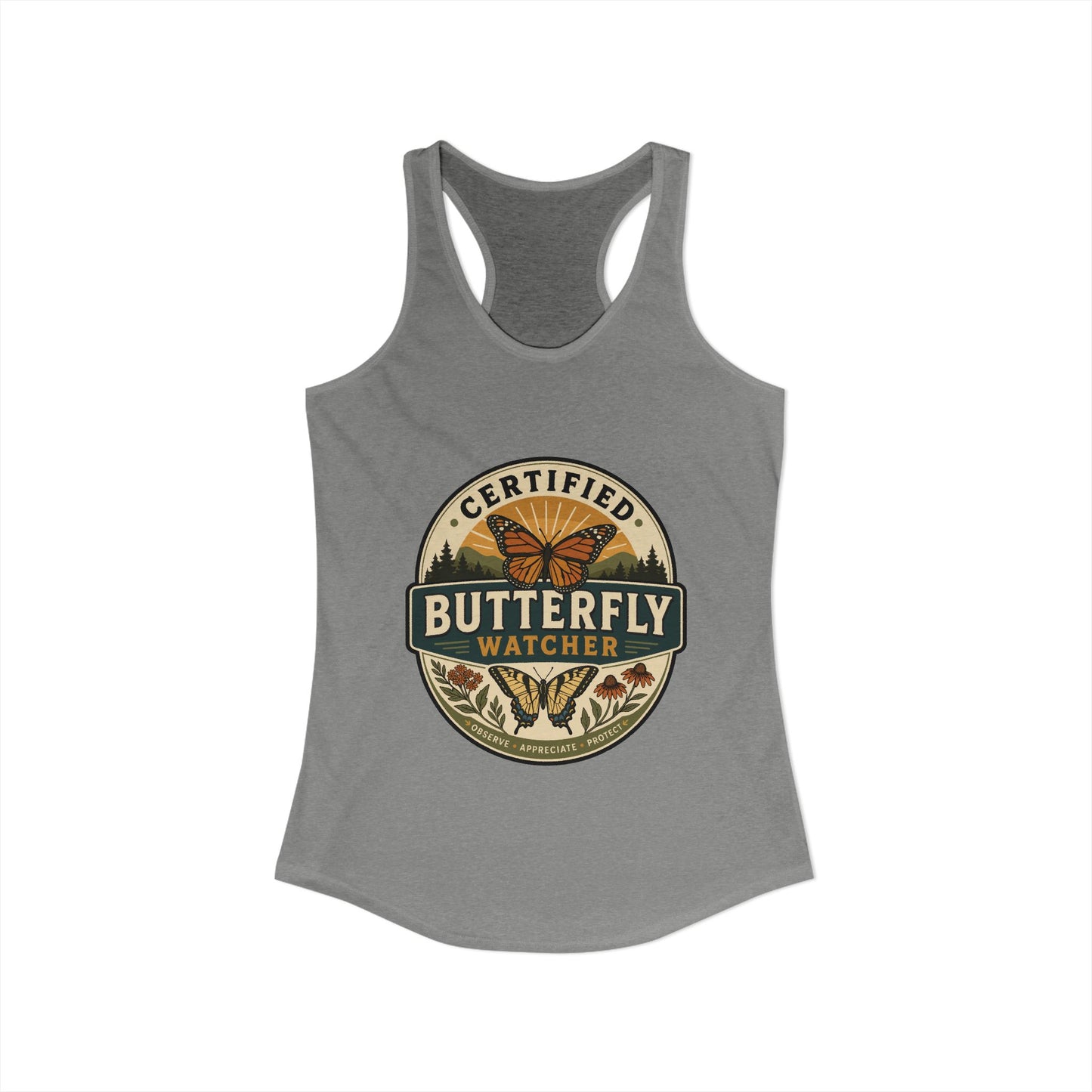 Certified Butterfly Watcher - Women's Racerback Tank