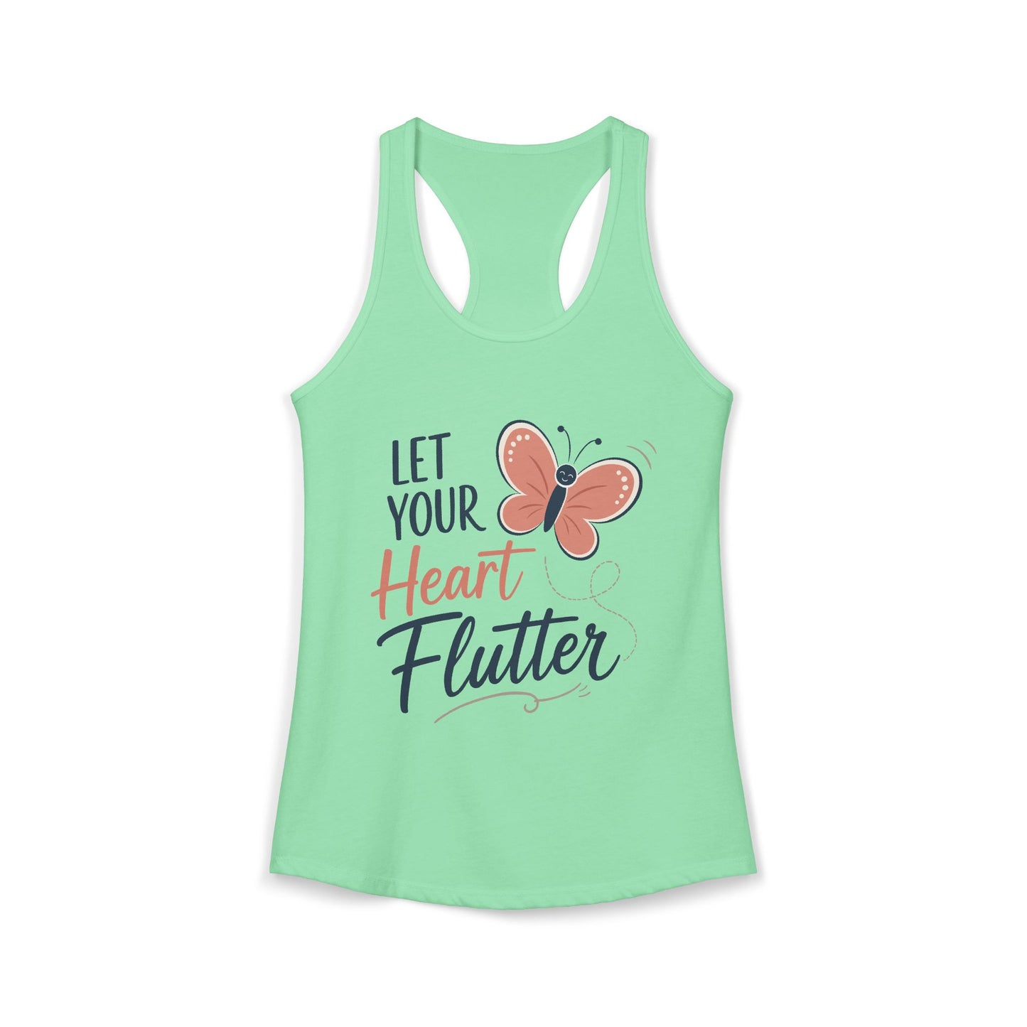 Let Your Heart Flutter Women’s Racerback Tank