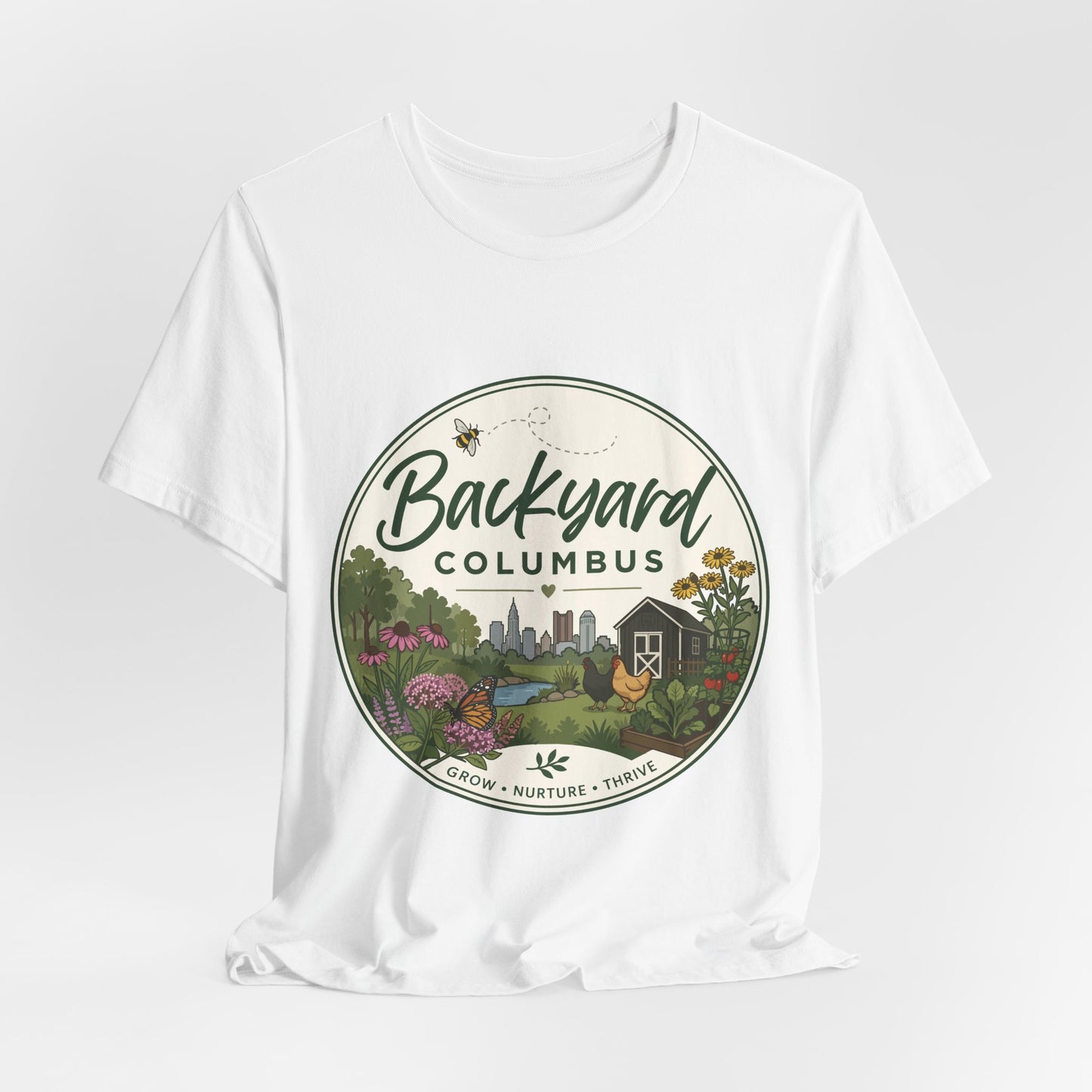 Backyard Columbus T-Shirt — Grow Nurture Thrive Garden Tee
